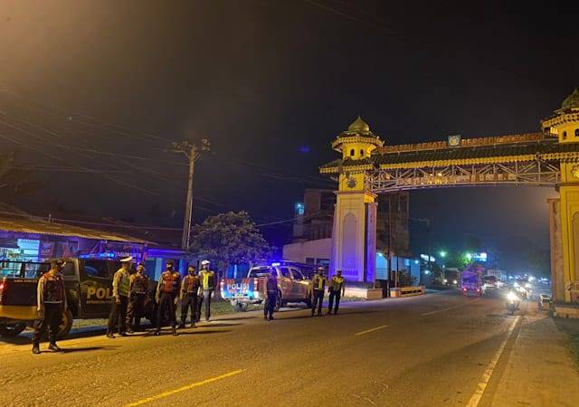 Satuan Samapta Polres Langkat Gelar Blue Light Patroli