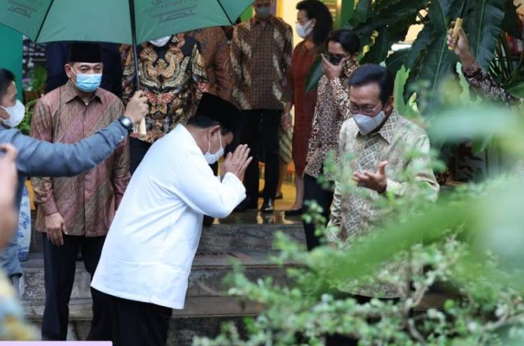 Menhan Prabowo Subianto Silaturahmi Ke Sri Sultan Hamengkubuwono X