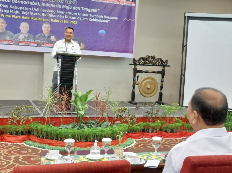 Ketua PWI Sumut Minta Perhatian Khusus Bupati Deli Serdang Peningkatan SDM Wartawan