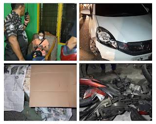 Sedihnya,  Pengendera Motor Tewas Diseruduk Mobil