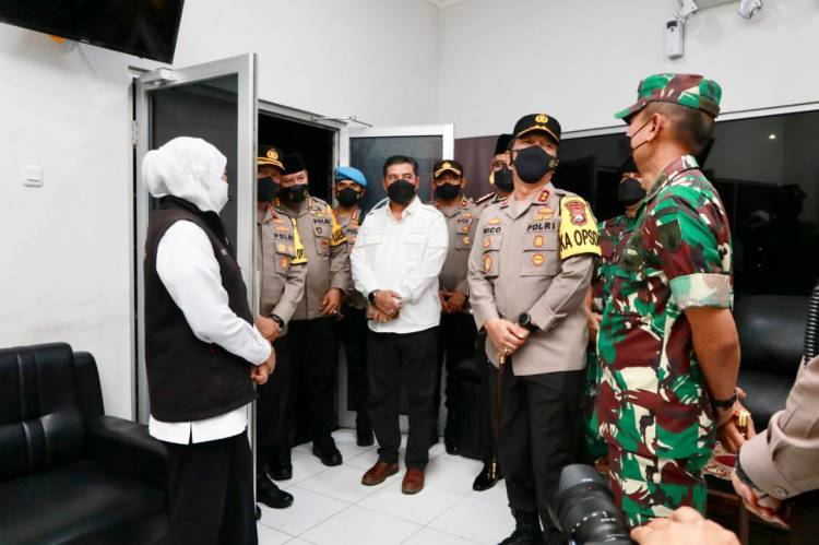 Malam Takbir, Forkopimda Jatim Bersama sama Cek Pos Pam dan Pos Yan