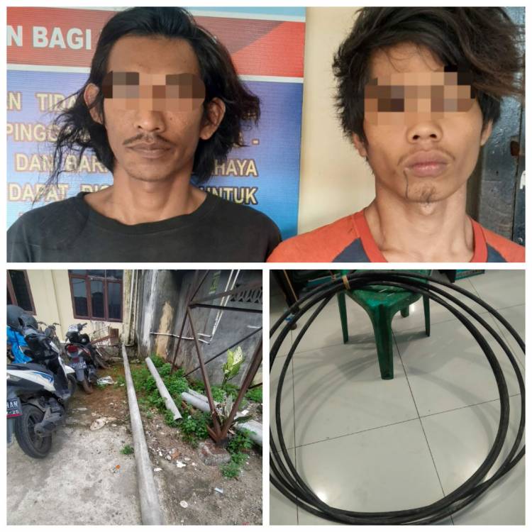 Kedua Pria Ini Ketangkap Karena Curi Barang Milik Telkom