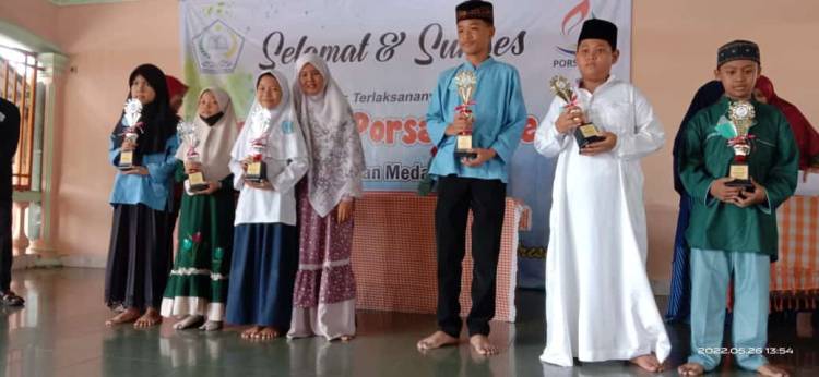Yayasan Pendidikan Islamiyah Al Amin Sabet Juara Umum Porsadin se Kecamatan Medan Deli