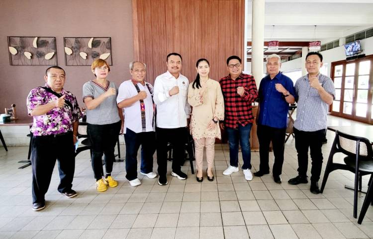 PWI Sumut, JMSI dan SMSI Silaturahmi Bersama Bendahara Gerindra Sumut