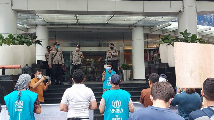 Polrestabes Medan Kerahkan Personel Amankan Demo Pengungsi