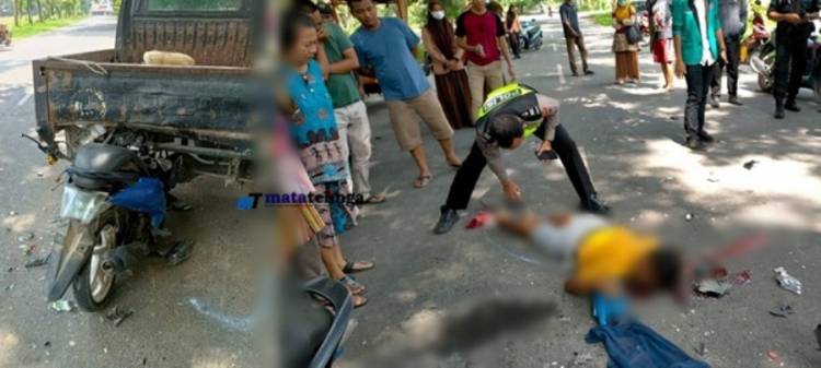 Joki Liar Tewas Setelah Hantam Bokong Mobil Pikap