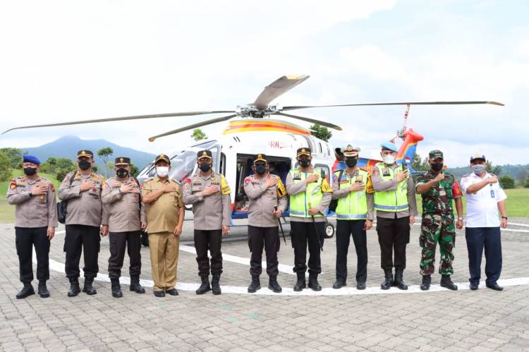 Kapolres Dampingi Rombongan Irwasum Polri dan Kapoldasu Kunker di Kabupaten Simalungun