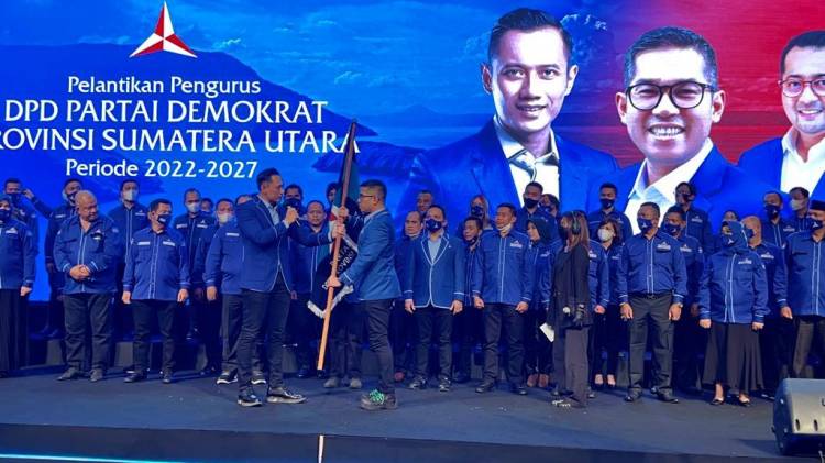 Dihadiri Ketum Langsung, MHD Lokot Nasution Nahkodai DPD Partai Demokrat Sumut