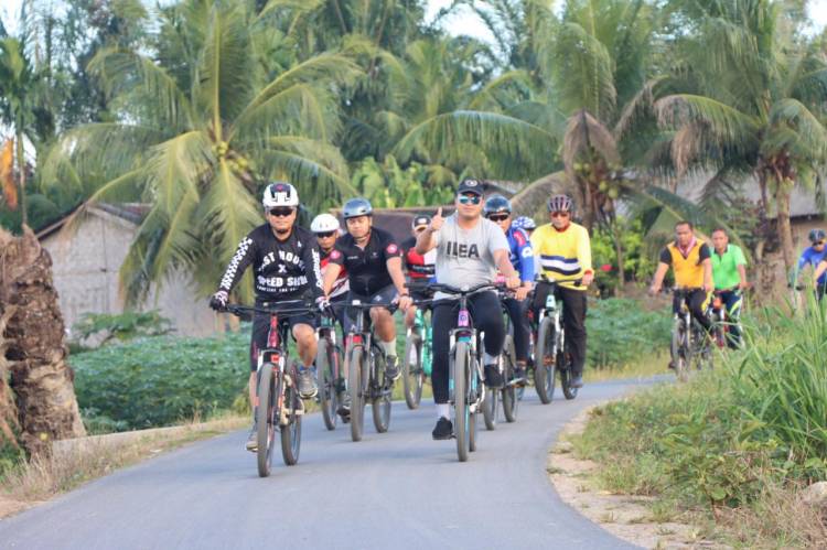 Kapolres Sergai Gowes Bareng Personel
