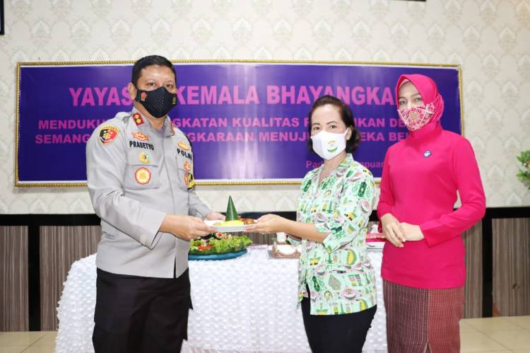 Kapolres Padangsidimpuan Ikuti Zoom Peringatan HUT Yayasan Kemala Bhayangkari