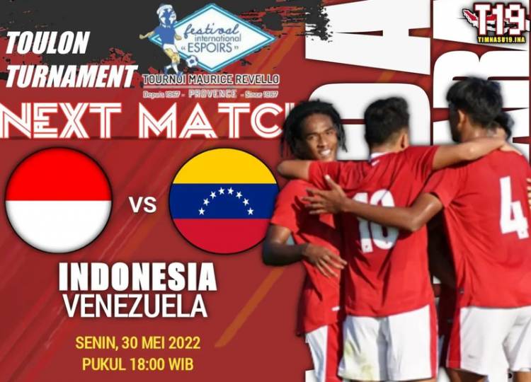 Siaran Langsung Toulon Cup 2022: Timnas Indonesia U-19 Vs Venezuela