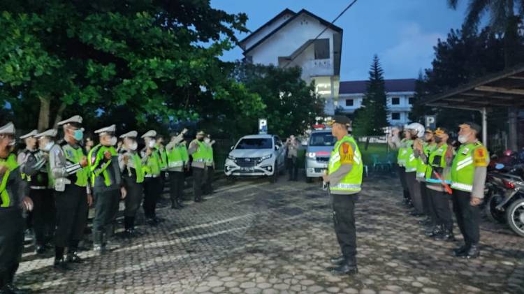 Kapolres Simalungun Pimpin Apel Konsolidasi Bersama Polres Siantar Antisipasi Lonjakan Arus Balik Lebaran 2022