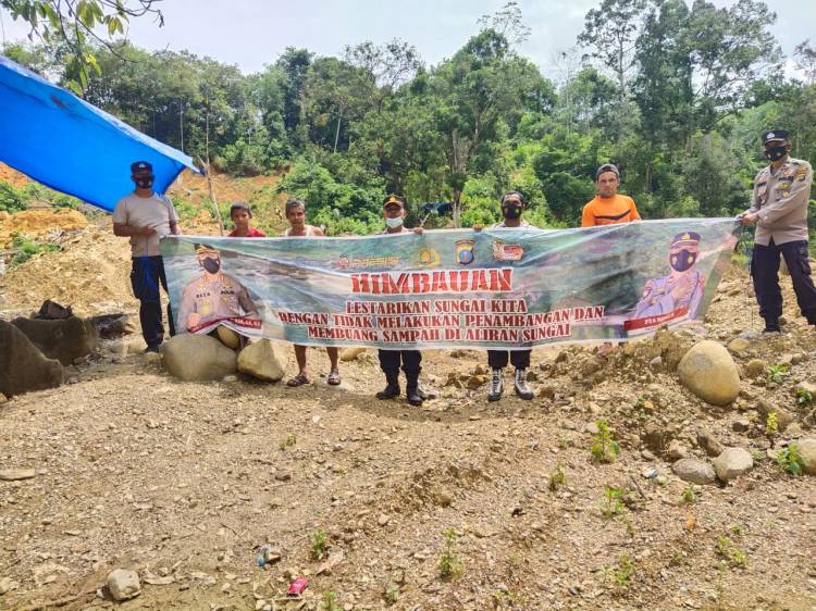 Kapolsek Batang Natal Temukan Alat Berat Di Lokasi Tambang Aek Baru Jae