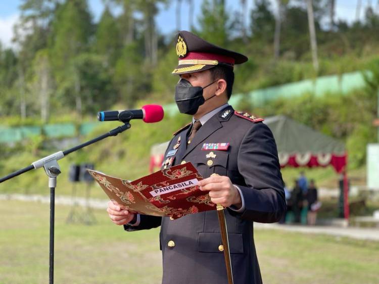 Peringati Hari Kebangkitan Nasional 2022, AKBP Ronald Sipayung Jadi Inspektur Upacara