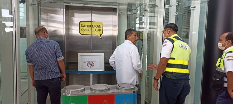 Kepala Ombudsman RI Sumut Abyadi Siregar Tinjau "Lift Maut" Bandara KNIA