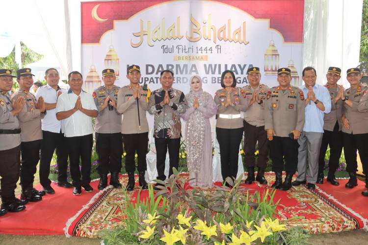Kapolres Tebingtinggi Hadiri Halal Bihalal di Rumah Dinas Bupati Sergai