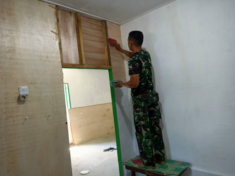 Satgas TMMD Kodim Deliserdang Genjot Perampungan RTLH Ibu Sabariah