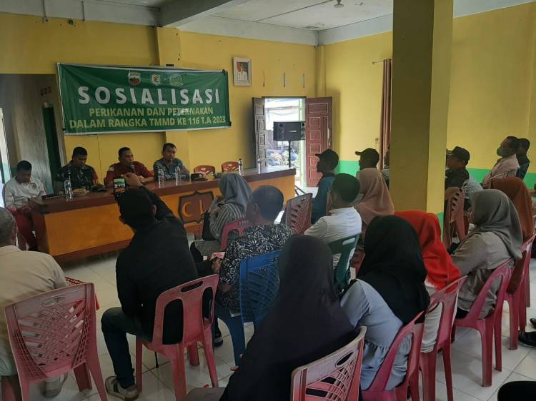 Rangkul Diskanak Sergai, Satgas TMMD Kodim Deliserdang Gelar Penyuluhan