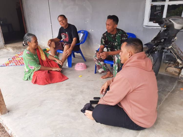 Di Lokasi TMMD 116, Satgas Kodim Deliserdang Dapat Keluarga Baru
