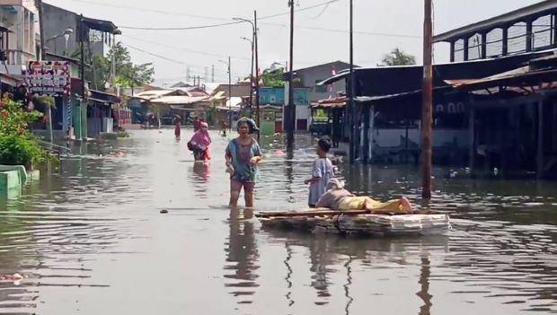 Ribuan Rumah di Belawan Terendam Banjir Rob