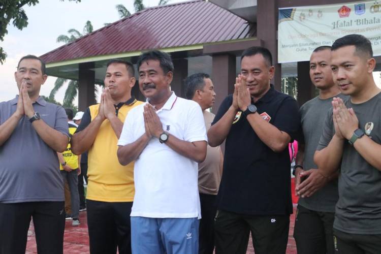 Jalin Silaturahmi, Walikota Binjai Lakukan Olahraga Bersama TNI-POLRI