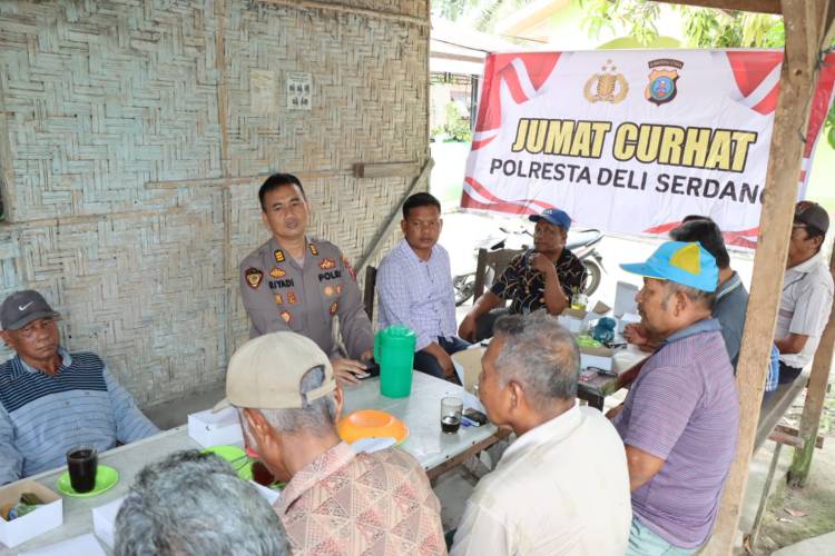 Polresta Deli Serdang dengarkan keluhan warga dalam  Program Jumat Curhat