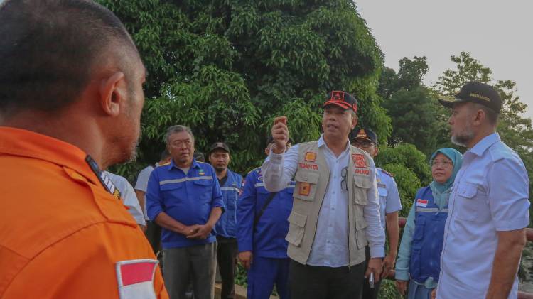 Wagub Ijeck Tinjau Dampak Banjir Bandang di Sibolangit