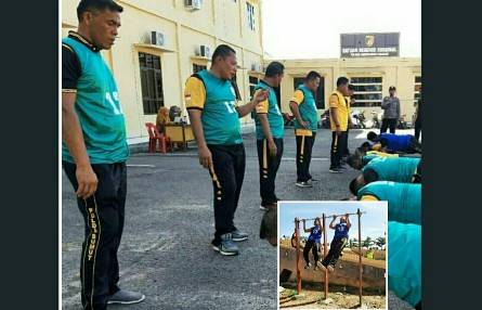 Polres Labuhanbatu Selatan Gelar Tes Kesamaptaan Jasmani