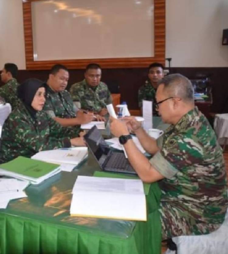 Korem 023/KS Terima Tim Was Posit Audit Itjenad