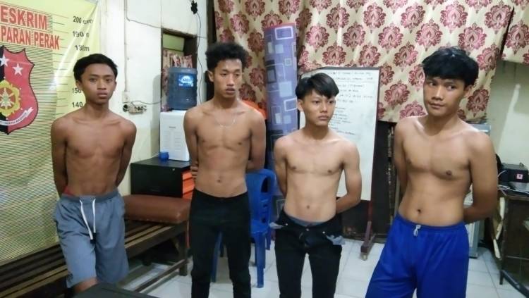 Reskrim Polsek Hamparan Perak Amankan 4  Perusak Kaca Mobil di Klambir lima Kebun