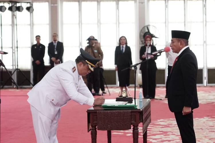 Syarmadani Di Lantik Jadi Pj. Walikota Tebingtinggi