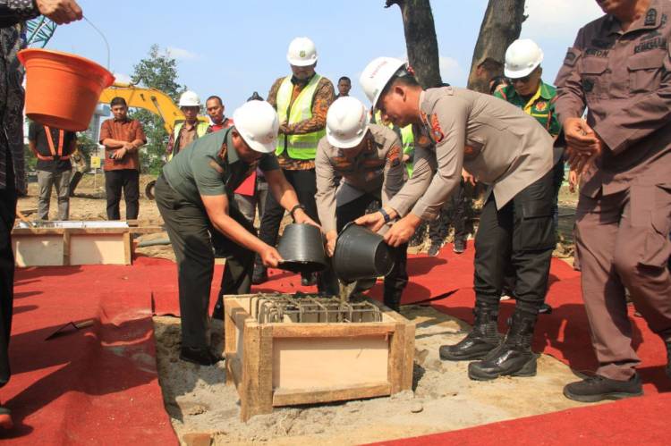 Dandim 0201/Medan, Hadiri Peletakan Batu Pertama Revitalisasi Stadion Kebun Bunga