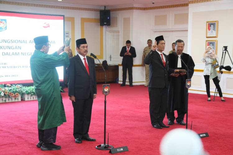 Muhammad Dimiyathi Dilantik Sebagai Pejabat Fungsional Ahli Utama Kemendagri