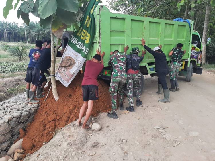 Sinergi TNI-Rakyat Atasi Masalah di Lokasi TMMD 116 Kodim Deliserdang