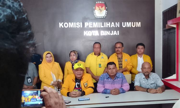 Golkar Binjai Daftarkan Bacaleg ke KPU, Ada Sosok Muda Berusia 21 Tahun