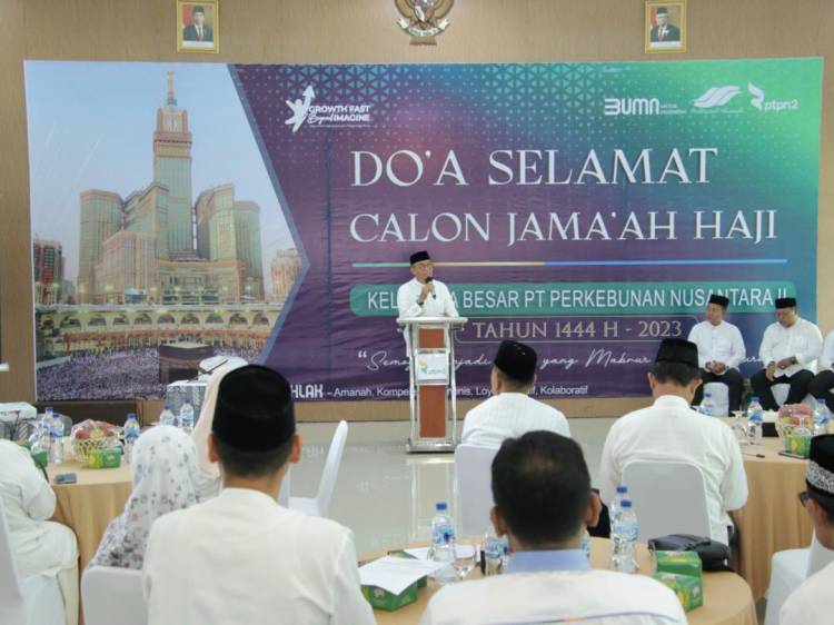 PTPN 2 Tanjung Morawa Doakan 35 Jamaah Calhaj