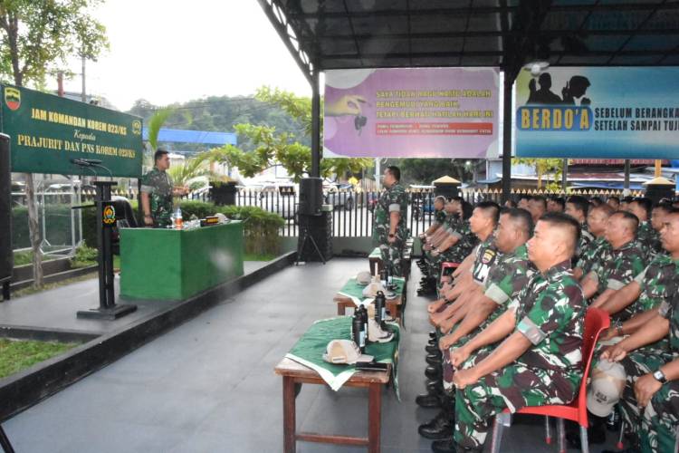 Danrem 023/KS Jam Komandan dan Pamitan kepada Prajurit dan PNS