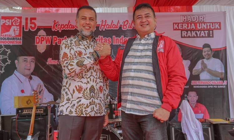 Hadiri Kopdarwil dan Halalbihalal PSI,  Ijeck Minta Parpol Jaga Kondusivitas di 2024