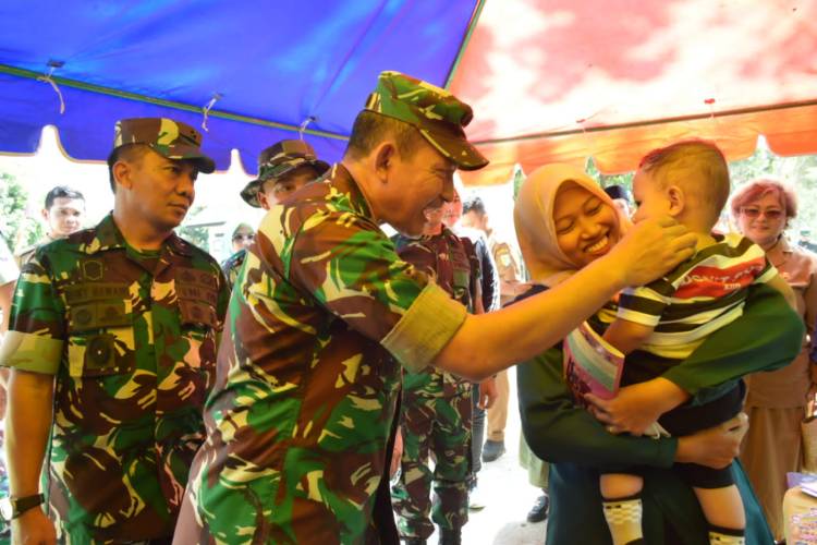 Tim Wasev Mabesad Dukung Upaya Satgas TMMD 116 Kodim Deliserdang Turunkan Kasus Stunting