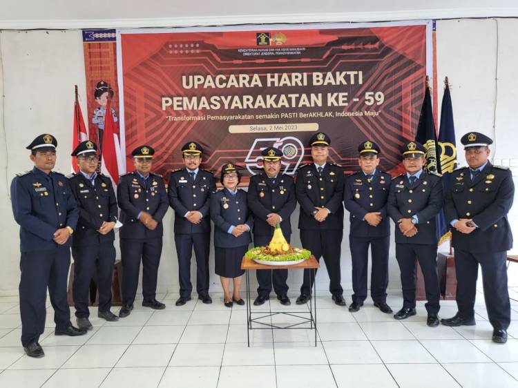 Upacara Hari Bakti Pemasyarakatan Ke - 59, Lapas Pancur Batu Ikuti Kegiatan secara Virtual