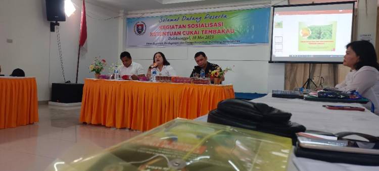 Dinas Kopenaker, dan Bea Cukai Sosialisasi Ketentuan Cukai Tembakau