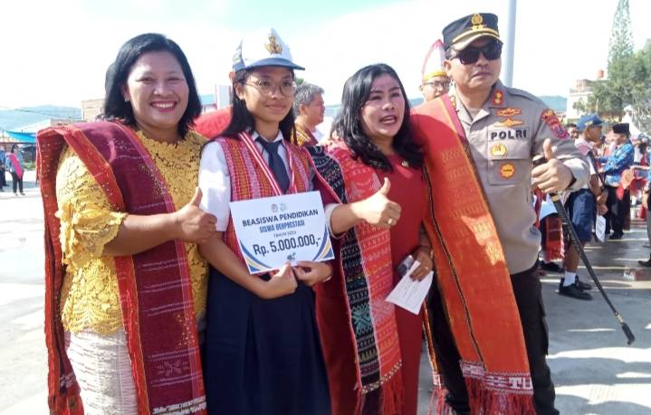 Kapolres Toba Hadiri Upacara Hardiknas Tahun 2023