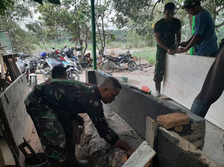 Bangun RTLH, Kiat Satgas TMMD 116 Kodim Deliserdang Bangkitkan Budaya Gotong Royong