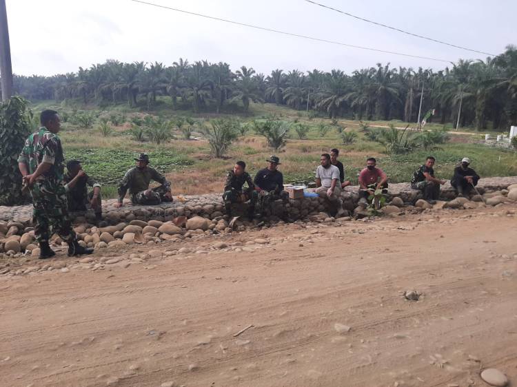 Pantang Pulang Sebelum Rampung, Spirit Satgas TMMD 116 Kodim Deliserdang Kerjakan Sasaran Fisik