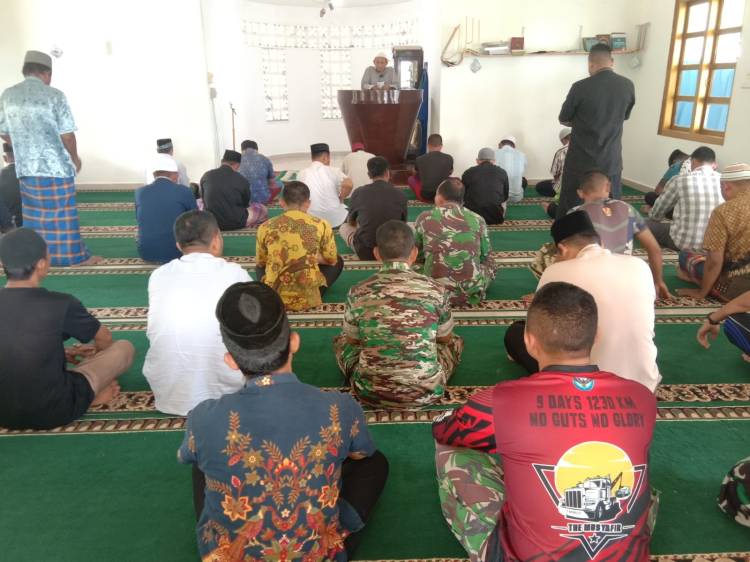Tak Hanya Aktif Bekerja, Satgas TMMD 116 Kodim Deliserdang Juga Tak Lupakan Ibadah