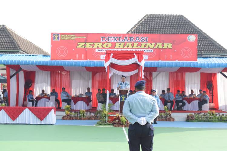 Komitmen Bersama Berantas Handphone, Pungli dan Narkoba, Jajaran Rutan Labuhan Deli