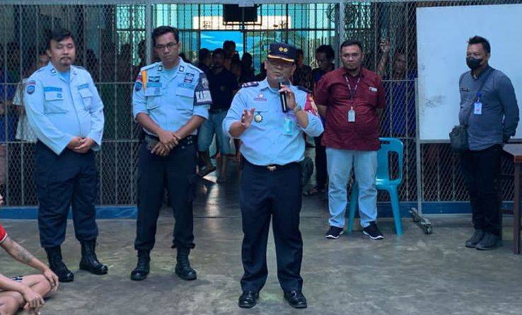 Ka KPLP Lapas Binjai Kanwil Kumham Sumut Berikan Arahan Kepada 110 Warga Binaan Rehab Medis dan Sosial