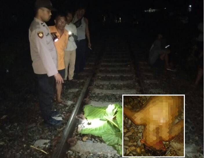 Duduk Santai di Rel,  2  Siswa Labura Tewas Ditabrak KA