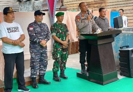 Peletakan Batu Pertama Vihara Karuna Maiterra di Tanjung Ledong, Polsek Kualuh Hilir Turun Mangamankan Kegiatan