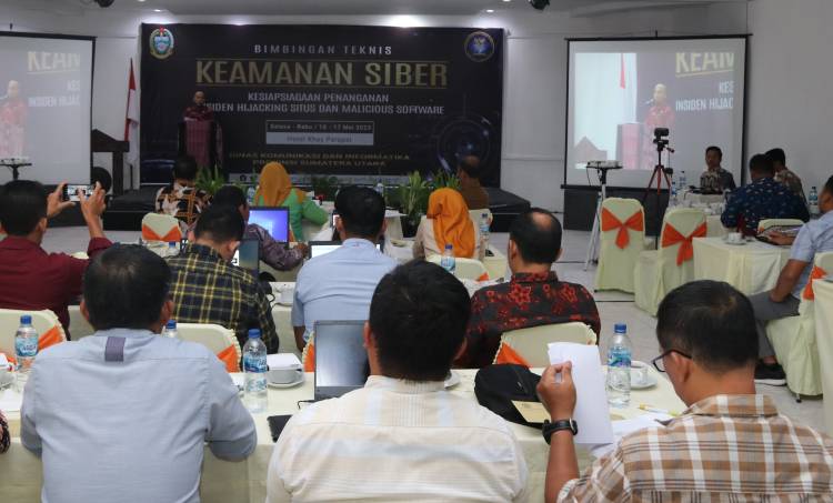 Tanggulangi Ancaman peretasan Situs Pemerintah Daerah, Diskominfo Sumut Gelar Bimtek Keamanan Siber